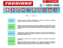 Tablet Screenshot of foguinhoextintores.com.br